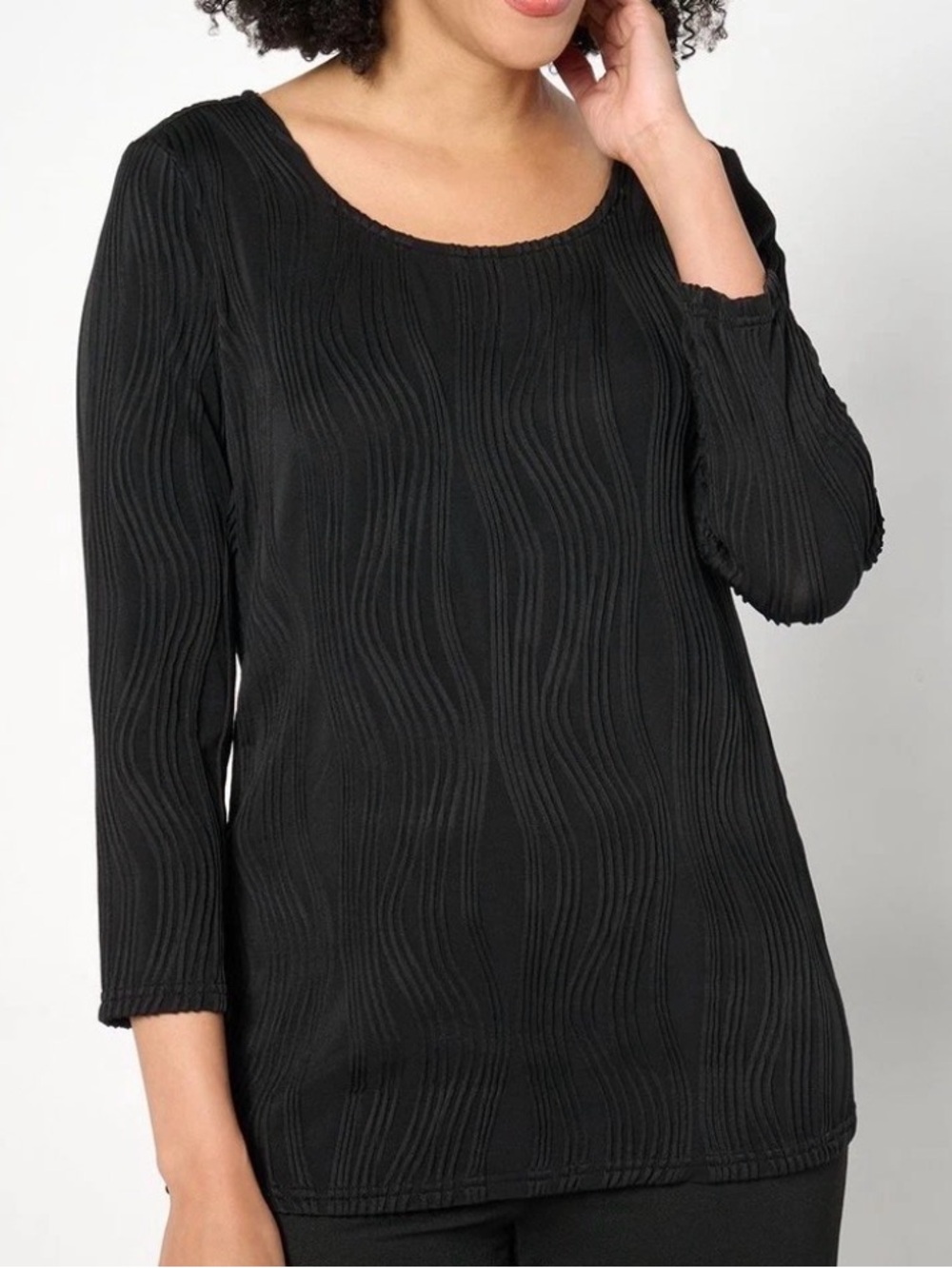 174, NWOT WOMENS ATTITUDES BY RENEE XL DETAIL TOP